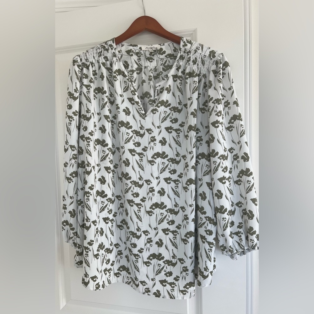 Women’s split neck blouse